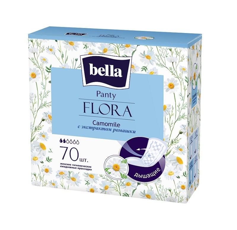 Классические ежедневки Bella Panty Flora Camomile 70 шт.