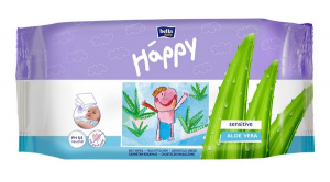 Влажные салфетки Bella Baby Happy Sensitive с алоэ 56 шт. Влажные салфетки Bella Baby Happy Sensitive с алоэ 56 шт.