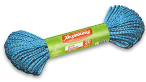 "ХОЗЯЮШКА Мила" Шнур бельевой   (цветной) D-4 мм L-20 м "ХОЗЯЮШКА Мила" Шнур бельевой   (цветной) D-4 мм L-20 м