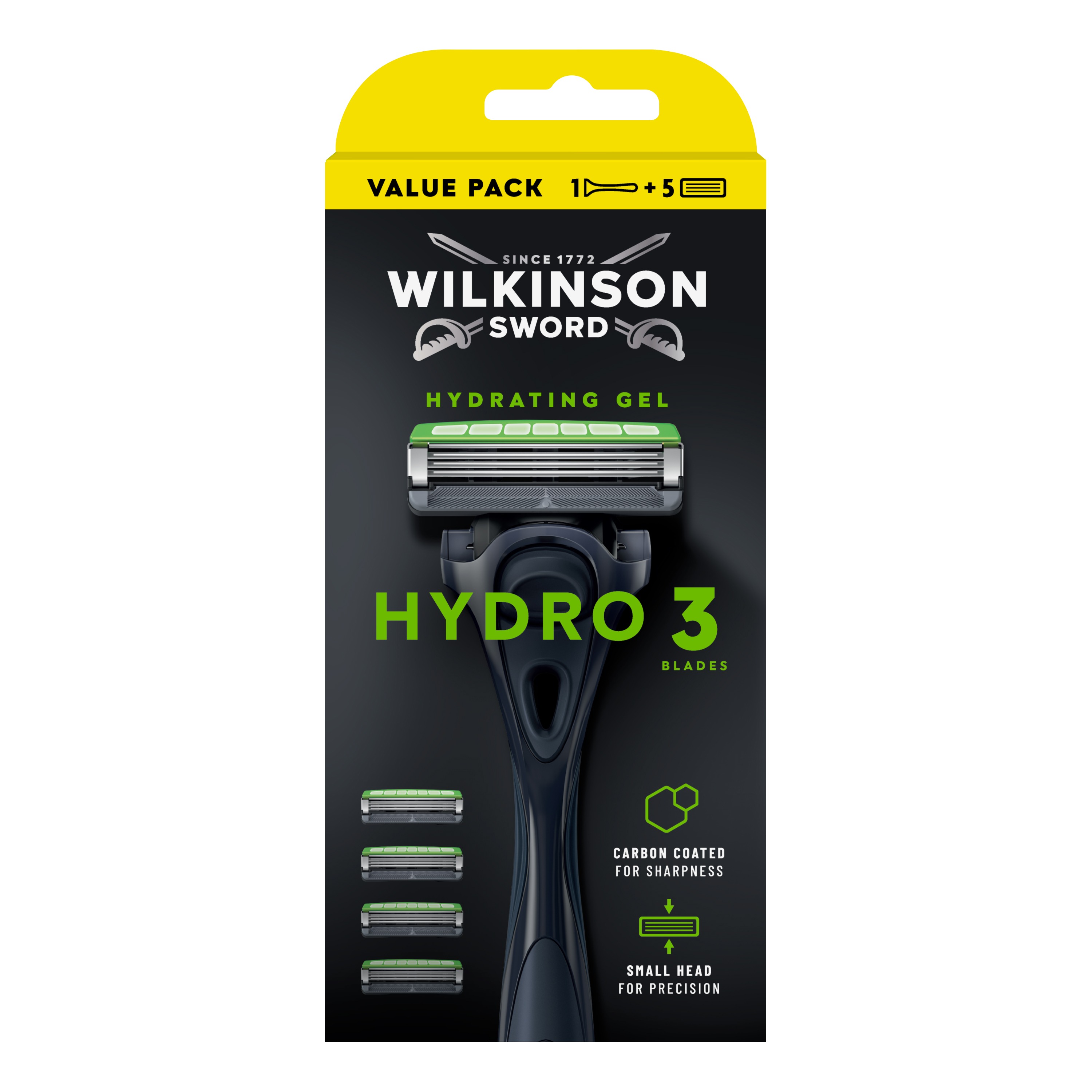 Wilkinson Sword Hydro 3 станок для бритья+ 5 сменных кассет