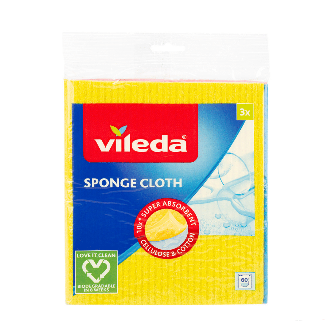 VILEDA салфетка губчатая Sponge Cloth, 3 шт. VILEDA салфетка губчатая Sponge Cloth, 3 шт.