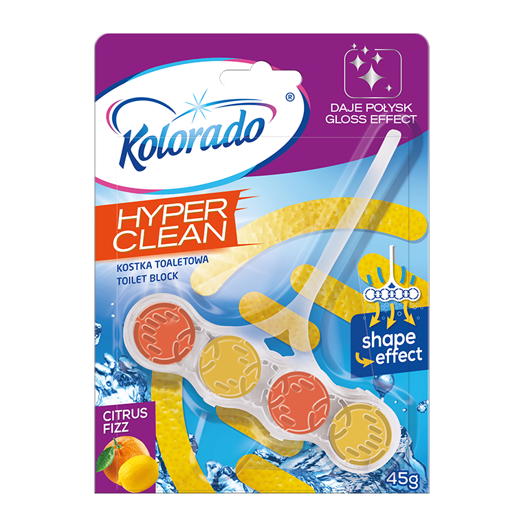 Kolorado туалетный блок Hyper Clean 45 г., Citrus Fizz