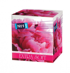 Платочки косметические вытяжные Bella №1 Extra Soft "Пион" 80 шт.