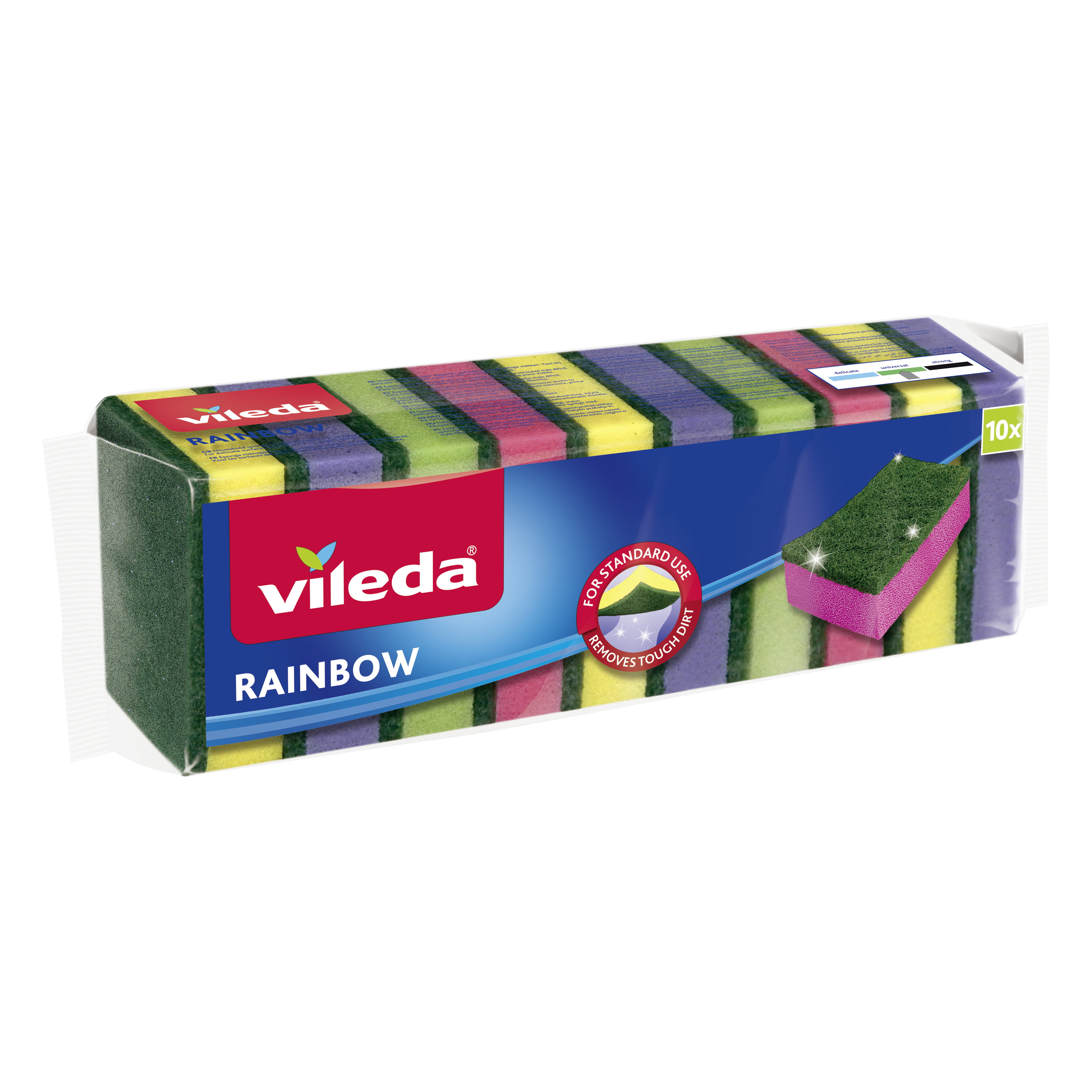 Губка VILEDA Rainbow, 10 шт.