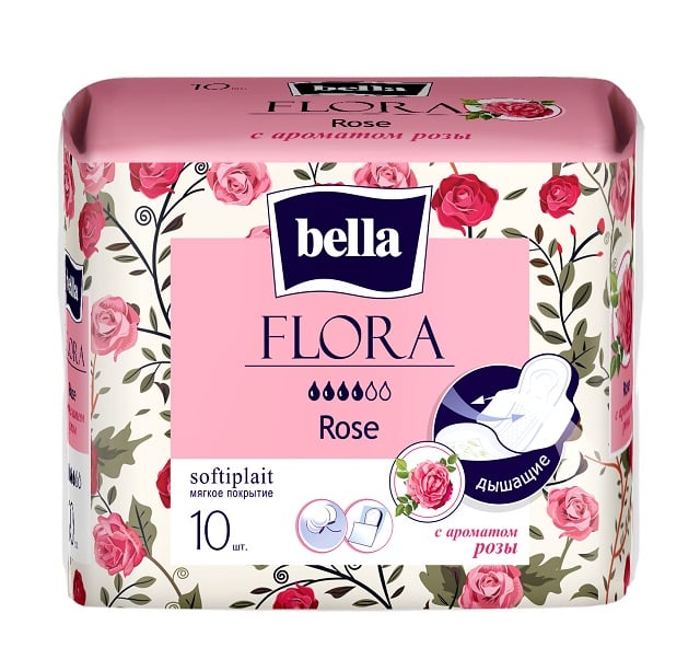 Классические прокладки Bella Flora Rose по 10 шт.