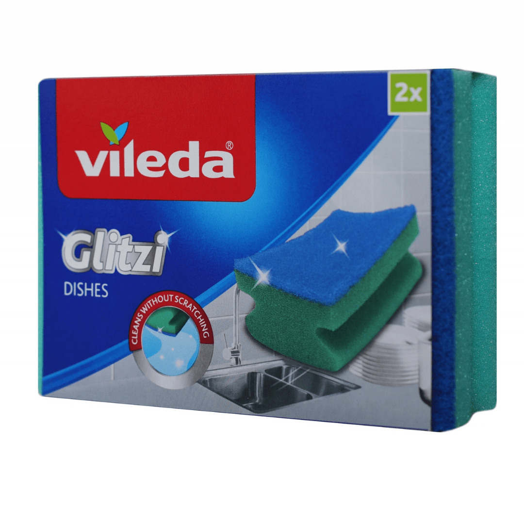 Губка VILEDA Glitzi для посуды, 2 шт.