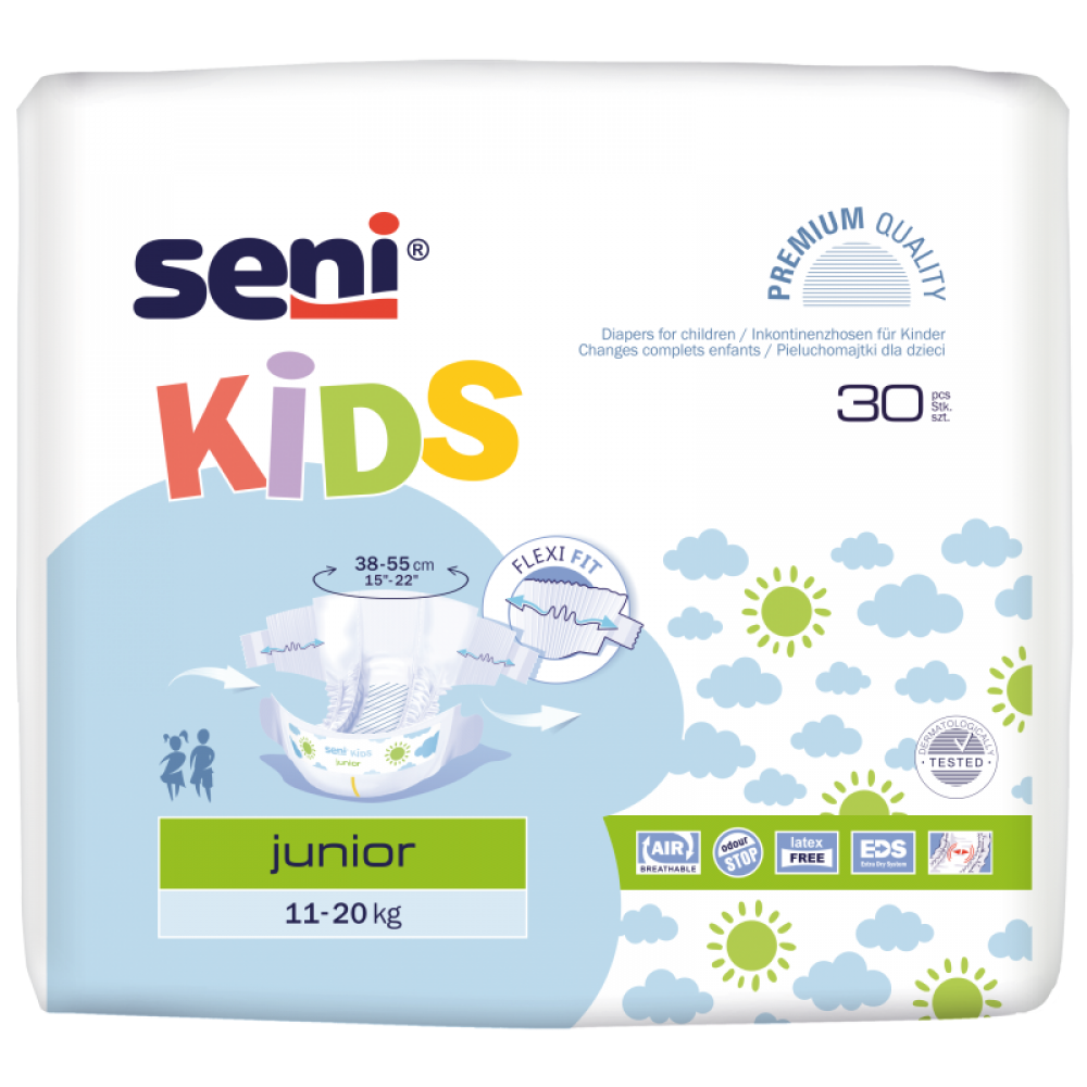 Подгузники Seni Kids Junior (11-20 кг) по 30 шт.