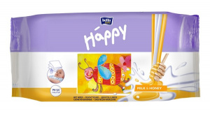 Влажные салфетки Bella Baby Happy с молоком и медом 64 шт. Влажные салфетки Bella Baby Happy с молоком и медом 64 шт.