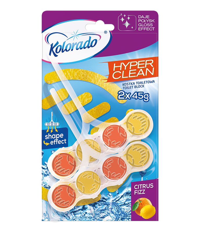Kolorado туалетный блок Hyper Clean 2x45 г., Citrus Fizz