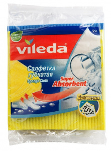 Салфетка VILEDA Sponge Cloth, 2 шт. Салфетка VILEDA Sponge Cloth, 2 шт.