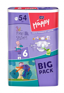Детские подгузники Bella Baby Happy Junior Extra вес 16+ кг., 54 шт. Детские подгузники Bella Baby Happy Junior Extra вес 16+ кг., 54 шт.