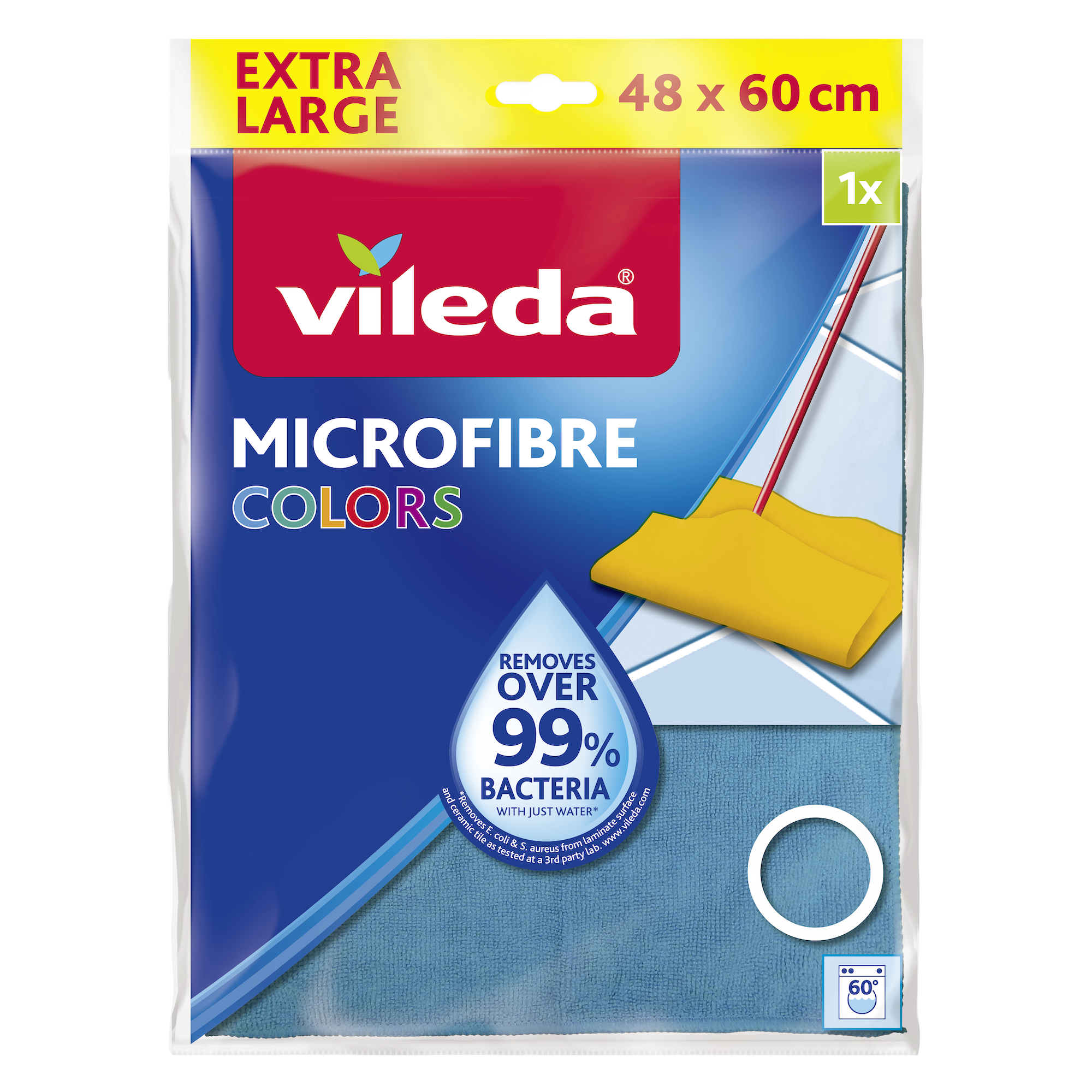 VILEDA тряпка для пола Microfibre 1 шт фотография товара