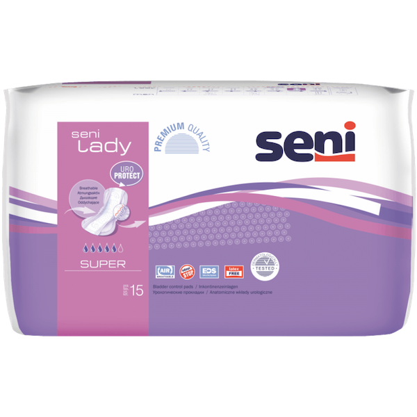 Уролог.прокладки Seni Lady Super 15 (Россия) стикер