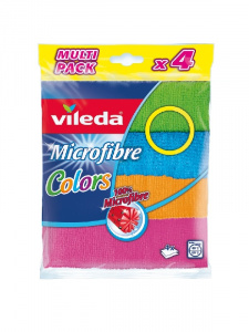 Салфетка-микрофибра VILEDA Mikrofibre Colors, 4 шт. Салфетка-микрофибра VILEDA Mikrofibre Colors, 4 шт.