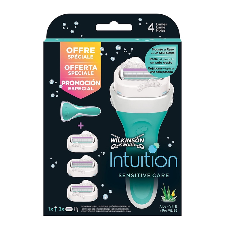 Wilkinson Sword Intuition Sensitive Care станок для бритья + 3 сменных кассеты