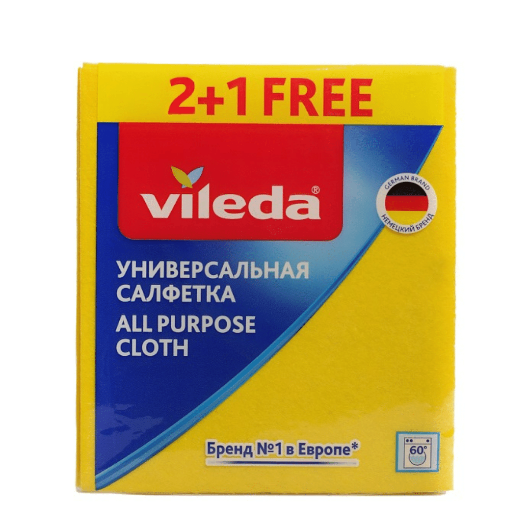 VILEDA Салфетка универсальная 2+1 шт VILEDA Салфетка универсальная 2+1 шт
