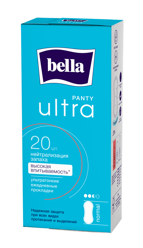 Ежедневные прокладки 'Bella Panty Ultra Normal по 20 шт