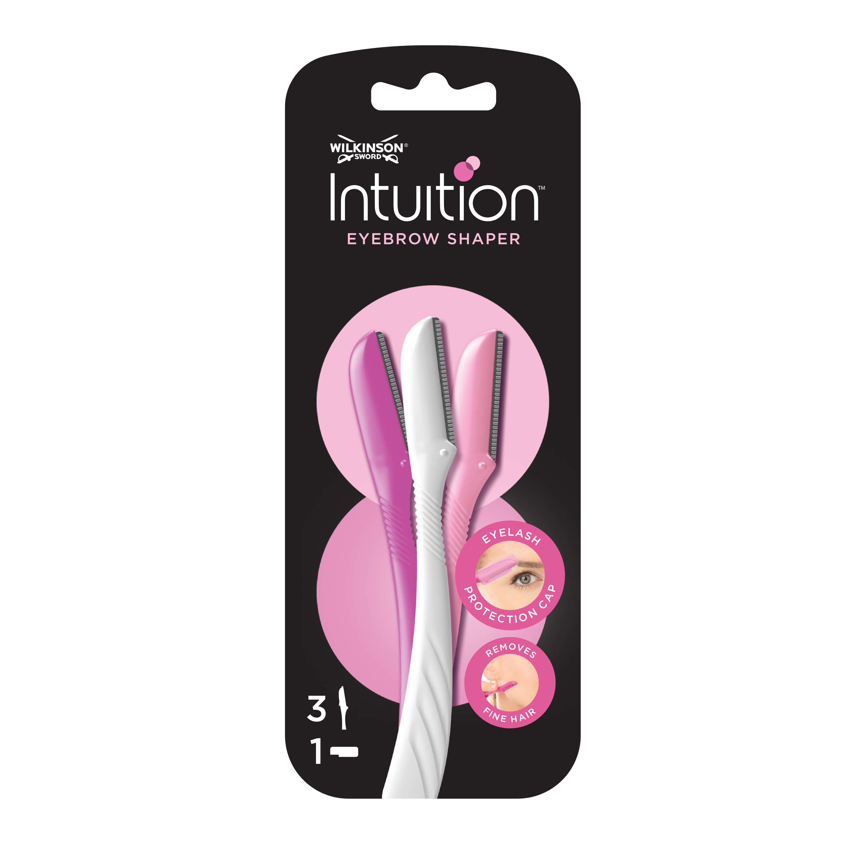 Wilkinson Sword Intuition бритва для коррекции бровей, 3 шт фотография товара