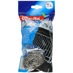 Губка из металлической спирали VILEDA Glitzi Power Inox, 2+1 шт. Губка из металлической спирали VILEDA Glitzi Power Inox, 2+1 шт.