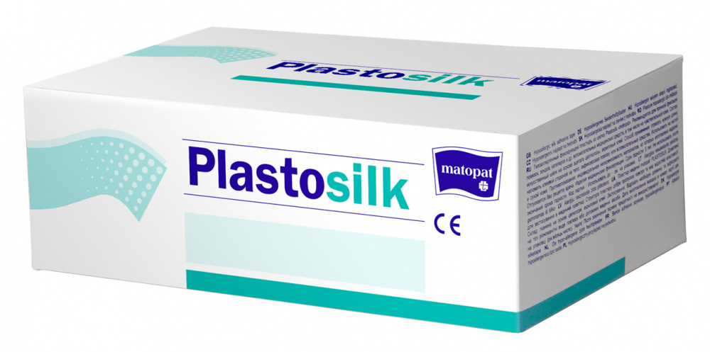 Пластырь  гипоаллергенный фиксирующий Matopat Plastosilk 1,25смх9,14м/15шт. шелковый Пластырь  гипоаллергенный фиксирующий Matopat Plastosilk 1,25смх9,14м/15шт. шелковый