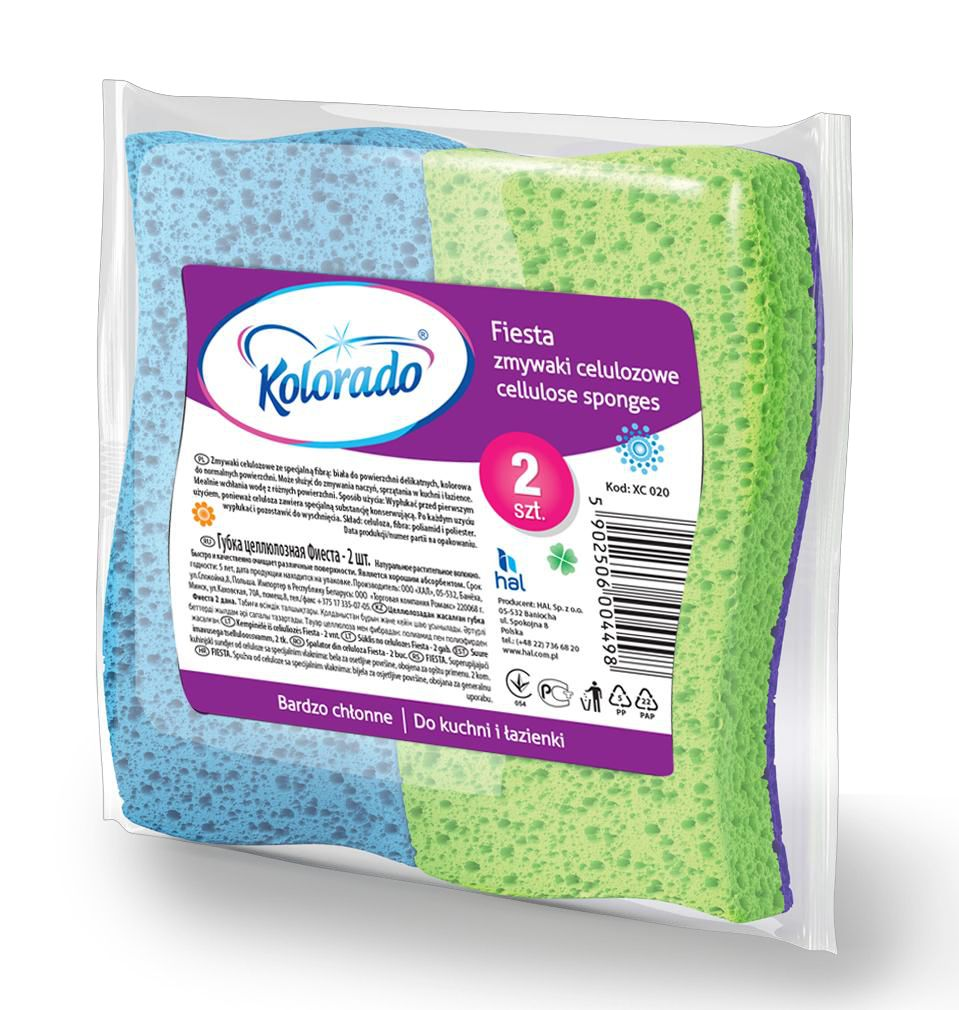 Kolorado губка целлюлозная Fiesta 2шт