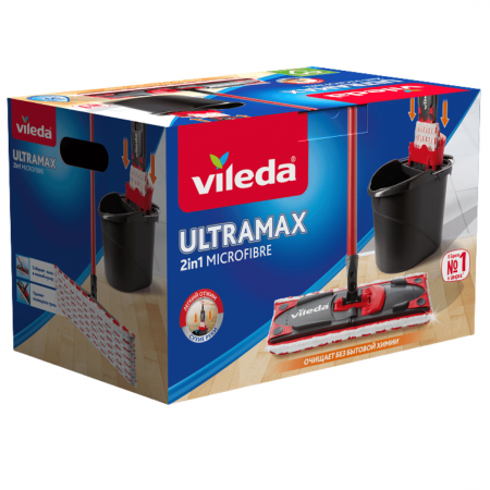 Набор для уборки Ultramax VILEDA (швабра+ведро) фотография товара