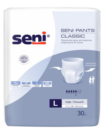 SENI Pants Classic Pants Large 30 шт фотография товара