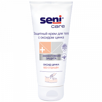 Крем защитный Seni Care с окисью цинка 200 мл.