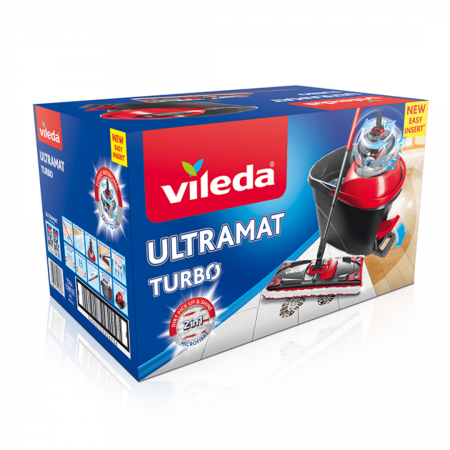 изображение Набор для уборки Ultramat Turbo Vileda (швабра + ведро с педальным отжимом), цвет серый Набор для уборки Ultramat Turbo Vileda (швабра + ведро с педальным отжимом), цвет серый фотография товара