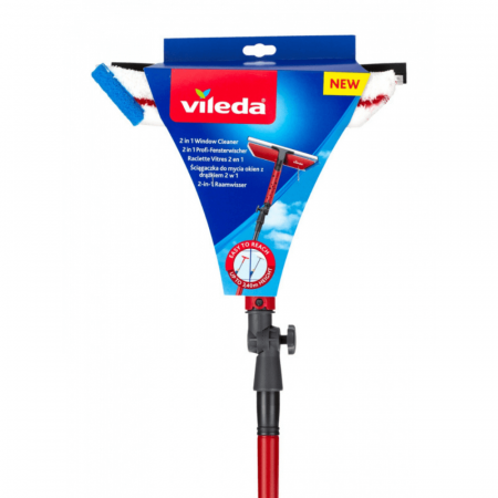 Очиститель окон 2в1 VILEDA с телескопической ручкой фотография товара