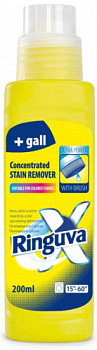 RINGUVA X  жидкий пятновыводитель с желчью с  щеткой 200 мл