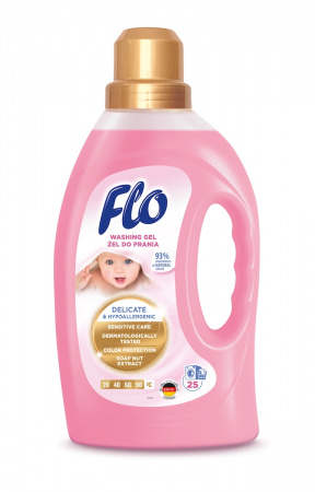 Жидкость для стирки деликатных тканей FLO Delicate 1 л.  фотография товара