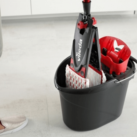 VILEDA ведро Ultramax с отжимом для швабры 12 л фотография товара