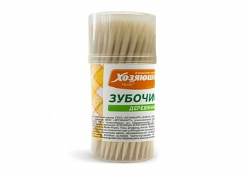 Зубочистки баночка "ХОЗЯЮШКА Мила", 100 шт.