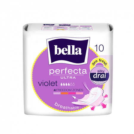 Ультратонкие прокладки Bella Perfecta Ultra Violet deo fresh 10шт. фотография товара