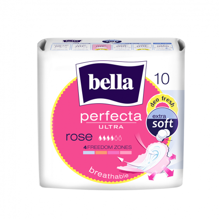 Ультратонкие прокладки Bella Perfecta Ultra Rose deo fresh 10 шт. фотография товара