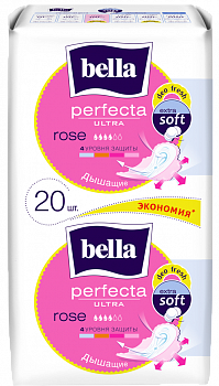 Ультратонкие прокладки Bella Perfecta Ultra Rose deo fresh 20 шт.