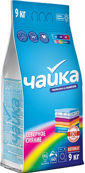 Чайка стиральный порошок Северное сияние для цветного (aвтомат) 9 кг