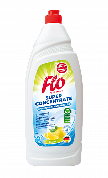 FLO PURE концентрированная жидкость для мытья посуды LEMON  900ml FLO PURE концентрированная жидкость для мытья посуды LEMON  900ml
