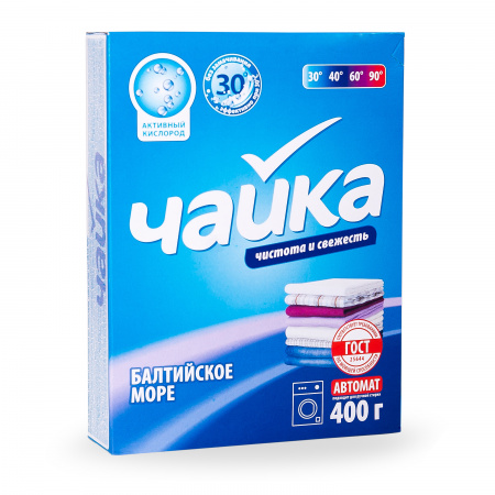 Стиральный порошок универсальный Чайка Балтийское море (автомат) 400 гр.   фотография товара