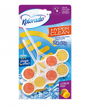Kolorado туалетный блок Hyper Clean 2x45 г., Citrus Fizz
