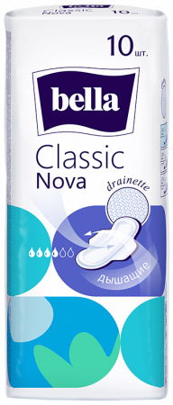 изображение Классические прокладки Bella Classic Nova 10 шт. Классические прокладки Bella Classic Nova 10 шт. фотография товара