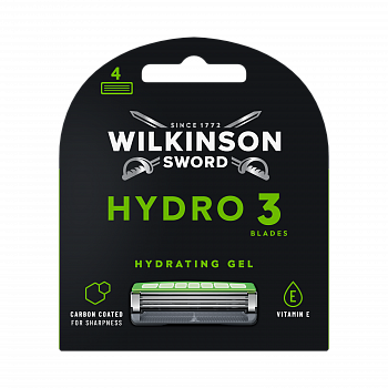 Wilkinson Sword Hydro 3 сменные кассеты 4 шт