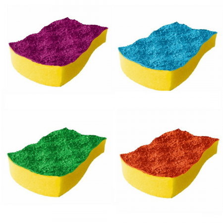 Губка VILEDA PUR Colors, 3+1 шт. фотография товара