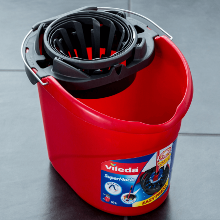 Ведро Wishmop VILEDA с насадкой для отжима швабры, 12л. фотография товара
