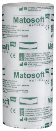 "Matopat" MatoSoftNatural  Подкладки под гипсовые повязки. 20 см х 300 см по 12 шт. фотография товара