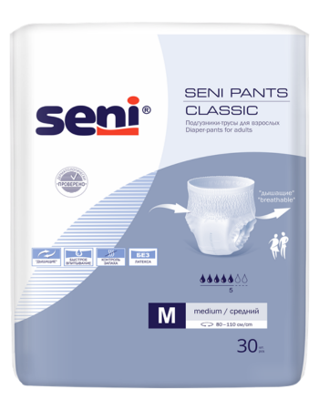 SENI Pants Classic Pants Medium 30 шт фотография товара