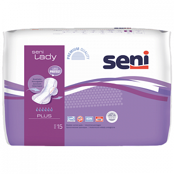 Уролог.прокладки Seni Lady Plus 15 (Россия) стикер