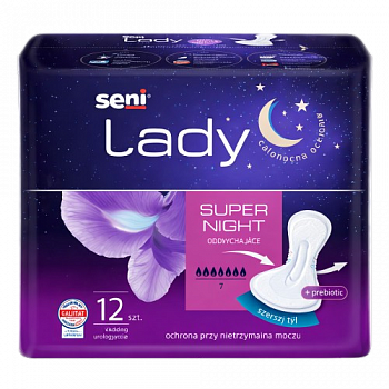 SENI LADY SUPER NIGHT 12шт Уролог.вкладыши