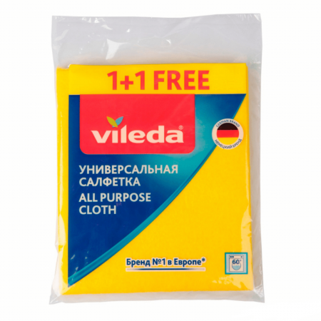 Cалфетка универсальная VILEDA, 1+1 шт. фотография товара